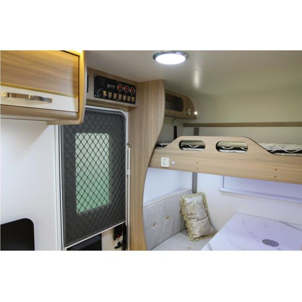 Remorque légère de camping de personne du châssis 4-6 d'Al-knock-out de remorque de voyage de personnes multiples