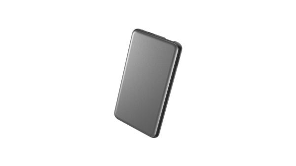 Unique USB C fast charging Type-C 4000mAh power bank Grey color