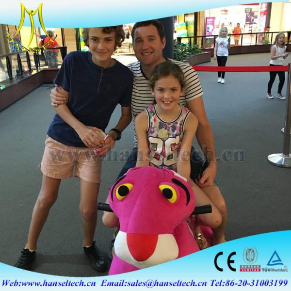 Hansel l funfair plush animal toy car dinosaur 24 volt ride on toy for kids and adults wholesale in guangzhou