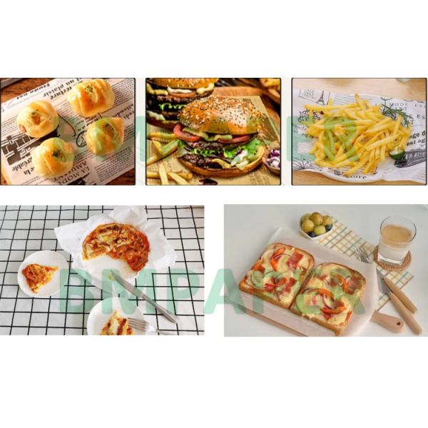 38 гр. Белая и кофейная цветная жиронепроницаемая оберточная бумага для фри-линейки