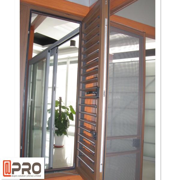 Water - Proof Aluminium Flush Casement Windows Powder Coating Thickness 1.0-2.0mm modern casement windows