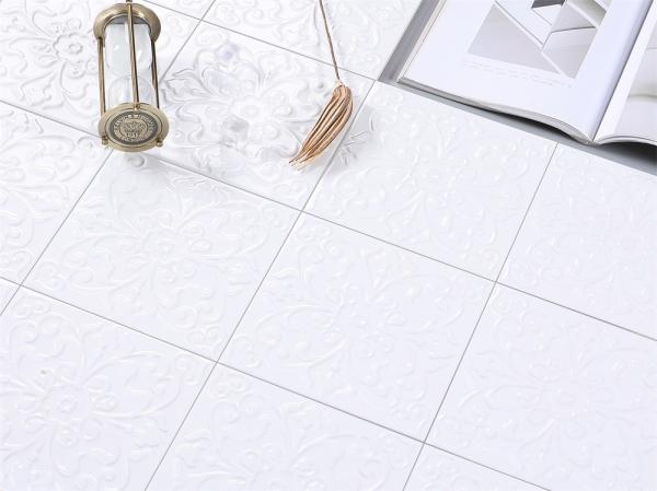 Carreaux de sol antidérapants W.A 6% 200x200 mm pour le salon et carreaux rustiques en céramique durables pour la salle à manger
