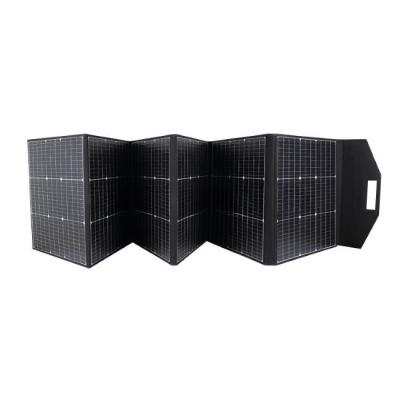 Carregador de bateria de painel solar dobrável portátil de 300W para aventura ao ar livre