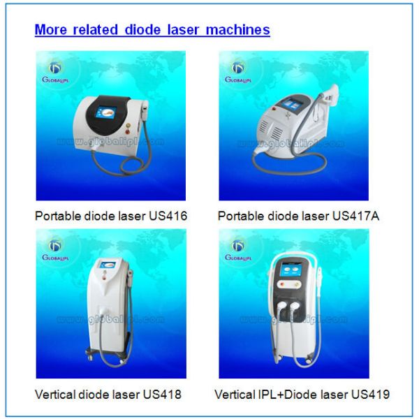 Professional 808nm Diode laser hair Removal Machine With Germany Imported Bars