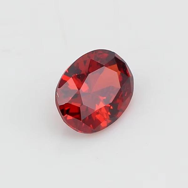 8*12mm Moissanite colorido Oval sangue vermelho cristal de vidro Moissanite para anéis de noivado