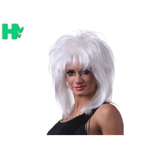 Brown Short Synthetic Wigs High Temperature Silk Cheap Synthetic Wigs For Ladies