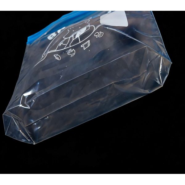 PE Food Grade Double Zip Lock Custom Printed Large Plastic Ziplock For Fruits and VegetablesStorage Waterproof
