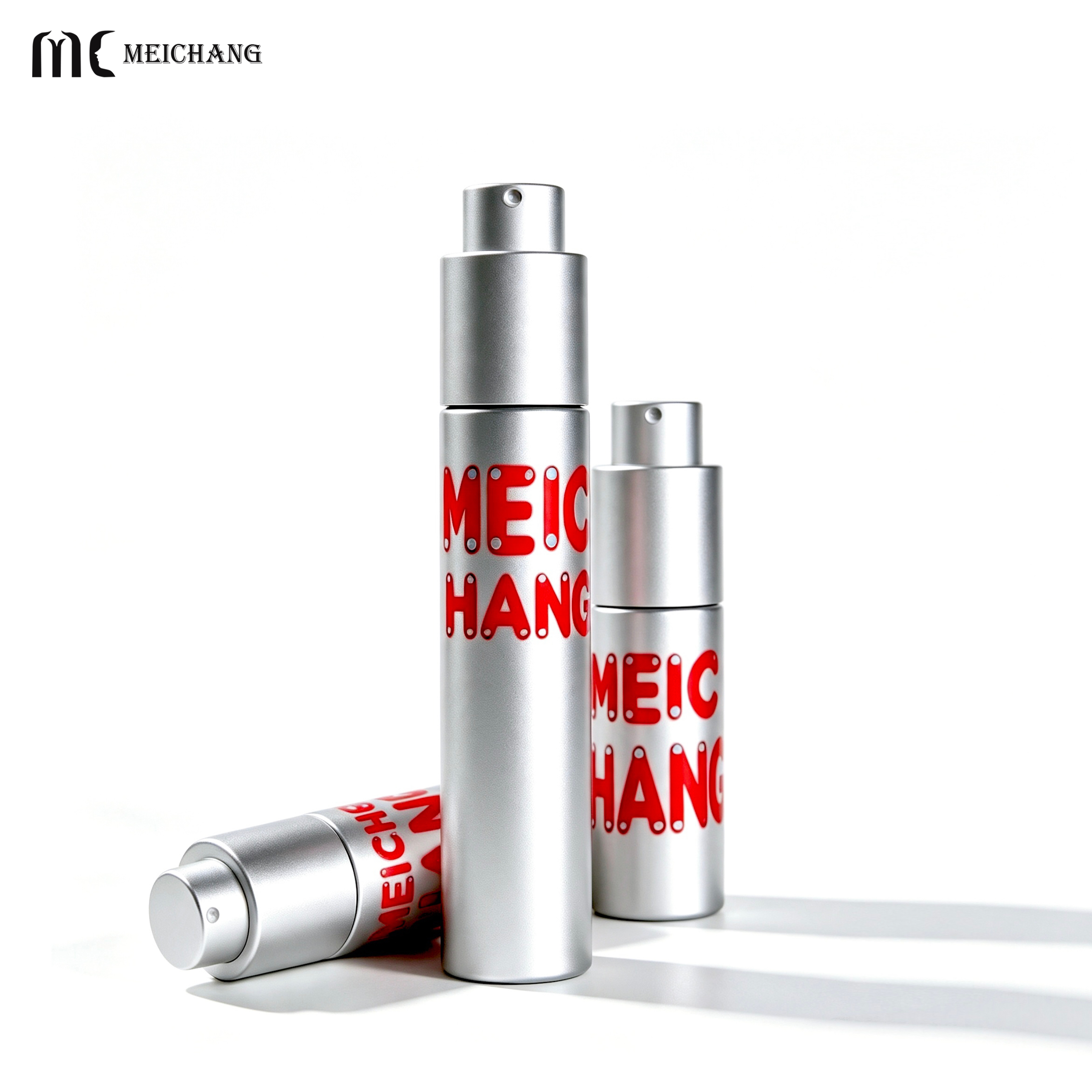 15ml 30ml 50ml Custom Airless Fine Mist Spray Bottle with Rotating Lock Design for Skincare Packaging(MC-296)