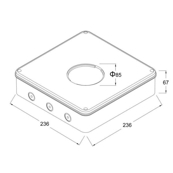Не поддерживаемое аварийное СИД Downlight белое 2W 130mm DGS32A