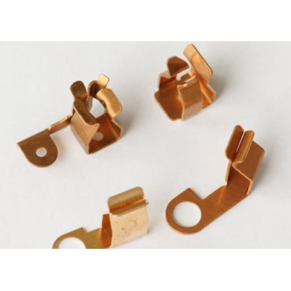 Stamping parts Aliminium Electronic parts Custom Sheet Metal Fabrication Parts Gold Yellow coating