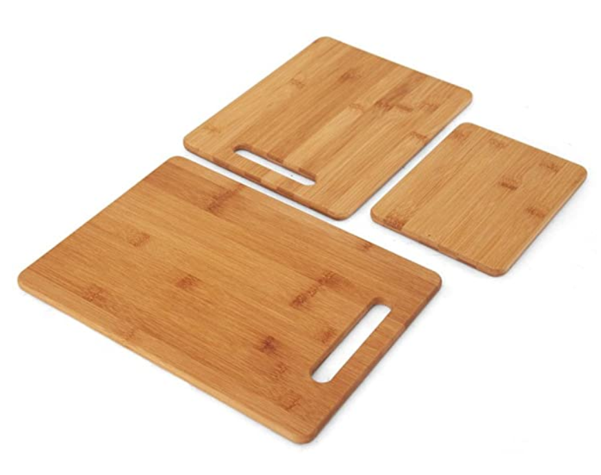 Tabla de corte de madera gruesa 285x210x8mm Rectángulo para la preparación de alimentos en la cocina del chef