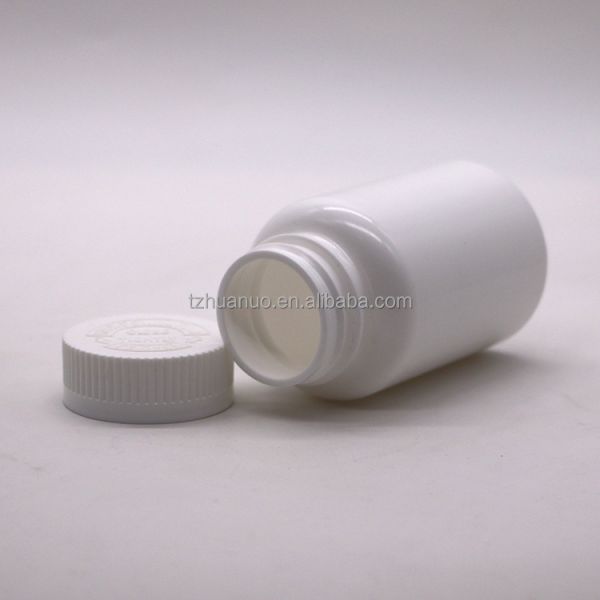 Collar Material PE 150ml Empty Round Plastic Bottle with Child Resistant Lids