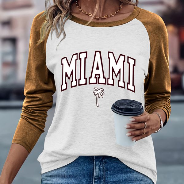 Vintage Print Cotton Long Sleeve T Shirt Embroidery Cotton Polo T Shirt