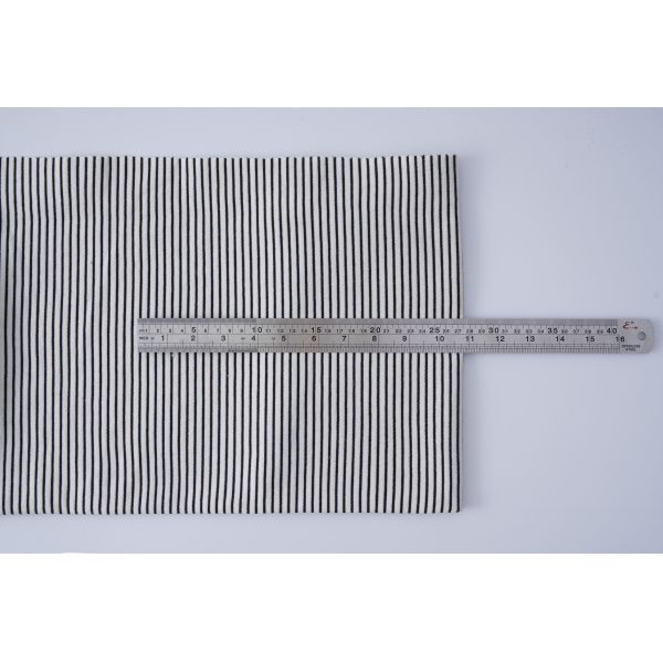 Suavidad rayada blanco y negro 100% de la tela del algodón Terry Material francés el 185cm