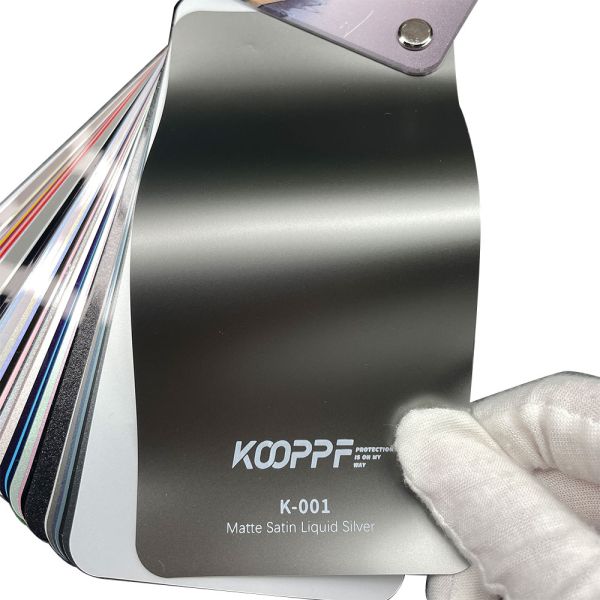 Matte Ppf Wrap Satin Liquid Silver TPU Color 7.5mil K-001 Vinyl Wrapping Film