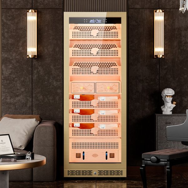 Smart Climate Control Spanish Cedar Cigar Cooler Humidifier Cabinet Smart Climate Control Spanish Cedar Cigar Cooler Humidifier Cabinet