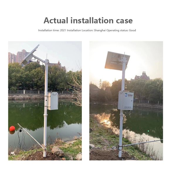 River Online Water Quality Monitoring Equipment Instruments Solar Power Supply Custom