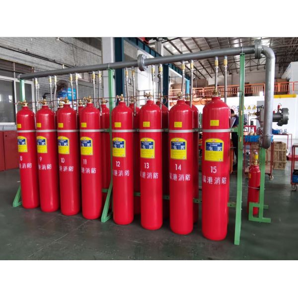 Inergen Ig541 Inert Gas Fire Suppression System 70L 80L 90L 120L 37.5% Extinguishing Concentration