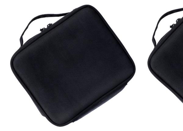 Private Label Tattoo Accessories / Black Non - Woven Cloth Bags For PMU Products