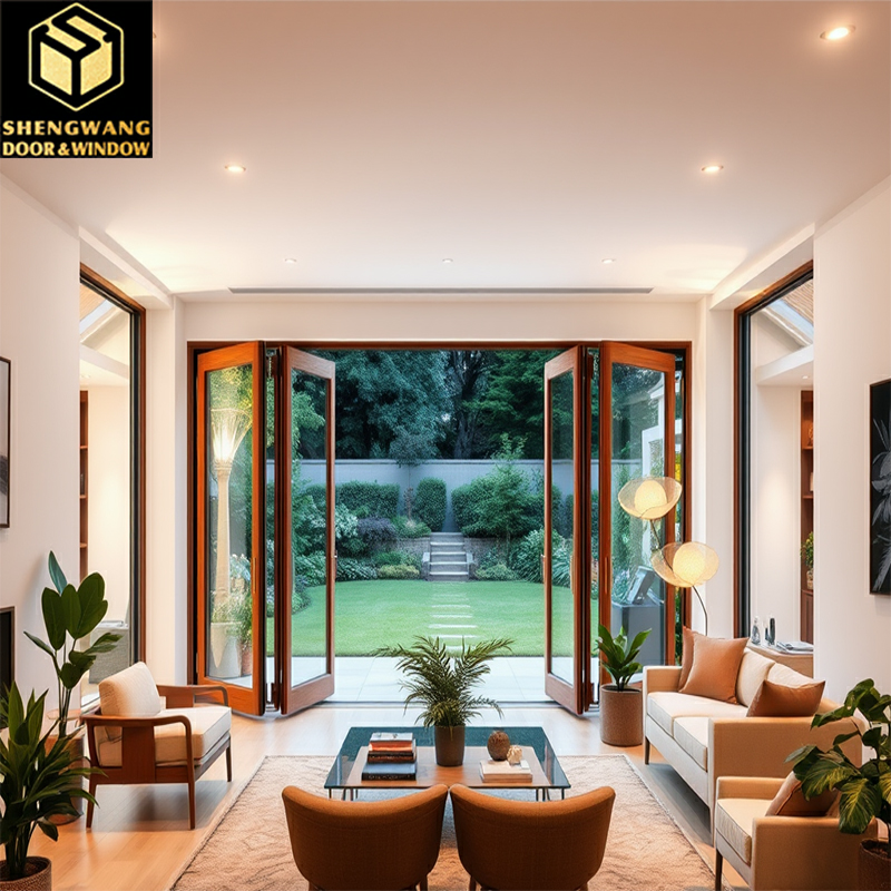 Powder Coated With Aesthetics Solid Aluminum Exterior Doors For Main Entrance