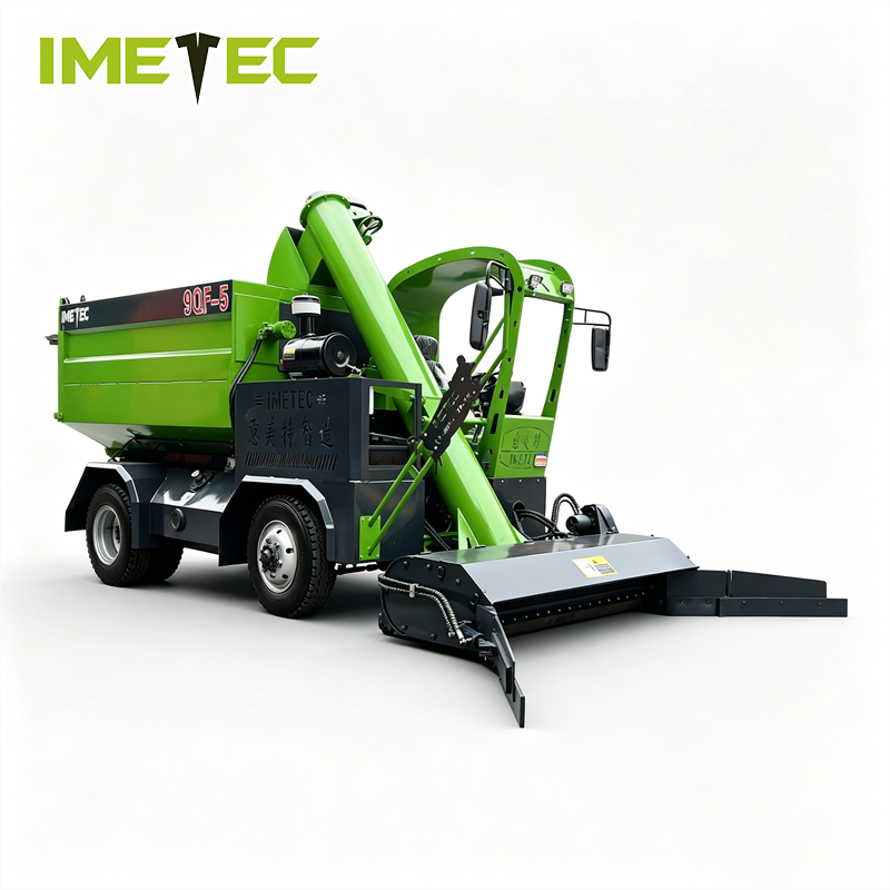 Auger Type Dairy Cow Manure Collector Dung Cleaning Equipment Self Dumping