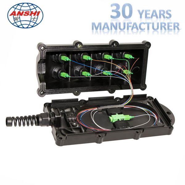 Mini SC PTLC ODVA Armoured Ftth Fiber Optic Termination Box