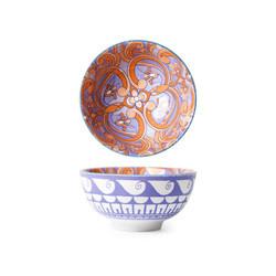 Bacia cerâmica da sopa colorida, cofre forte da micro-ondas da bacia da porcelana com logotipo feito sob encomenda