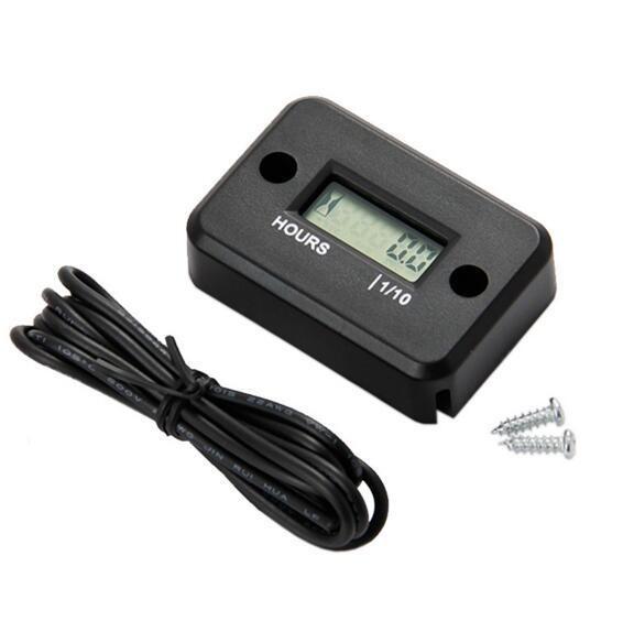 Waterproof Digital LCD Counter Hour Meter for Dirt Quad Bike ATV Motorcycle Snowmobile Jet Ski Boat Pit Bike Motorbike Mx Marine