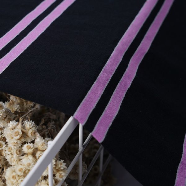 Удобный простой хлопок поток поглощающий полосатый материал ткань для футболки