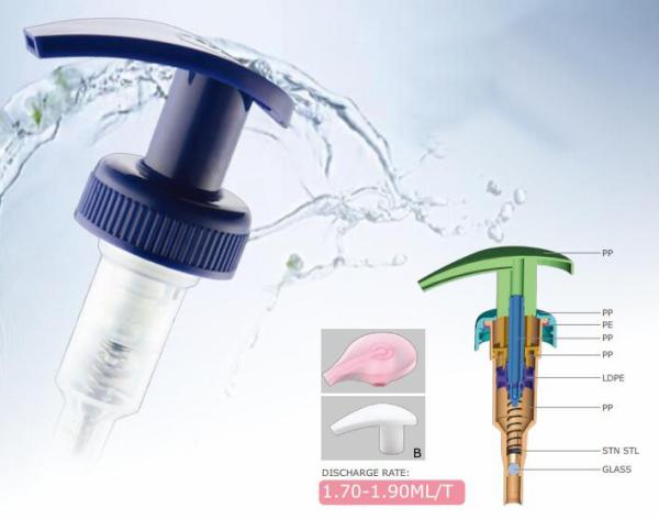 Plastic Screw Lotion Pump, 1.7-1.9ml/T,28/400,28/410