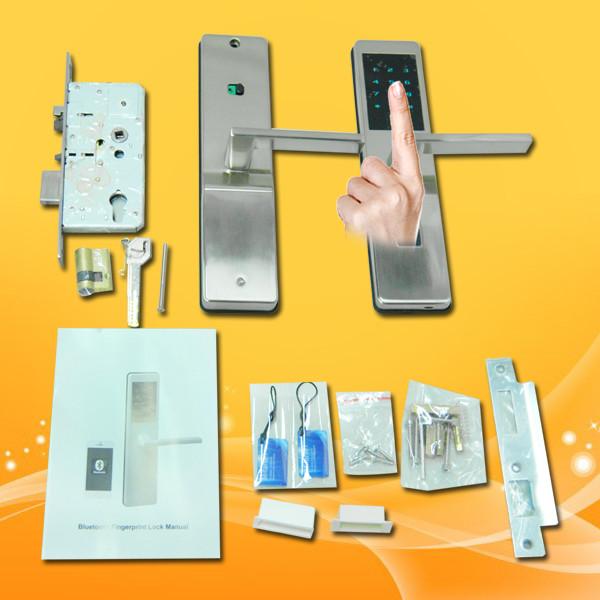 finger-touch keypad contactlessly Password Door Lock keyless low voltage warning  card