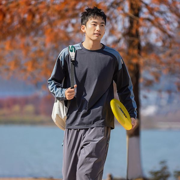 Crew Neck Long Sleeve Quick Dry Sun Protection Sports Sweatshirt For Couples
