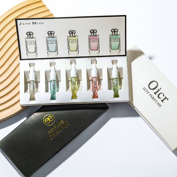 Floral Scent Women's Perfume Sample Set 3ml*5 Eau de Toilette in All-Purpose Gift Box