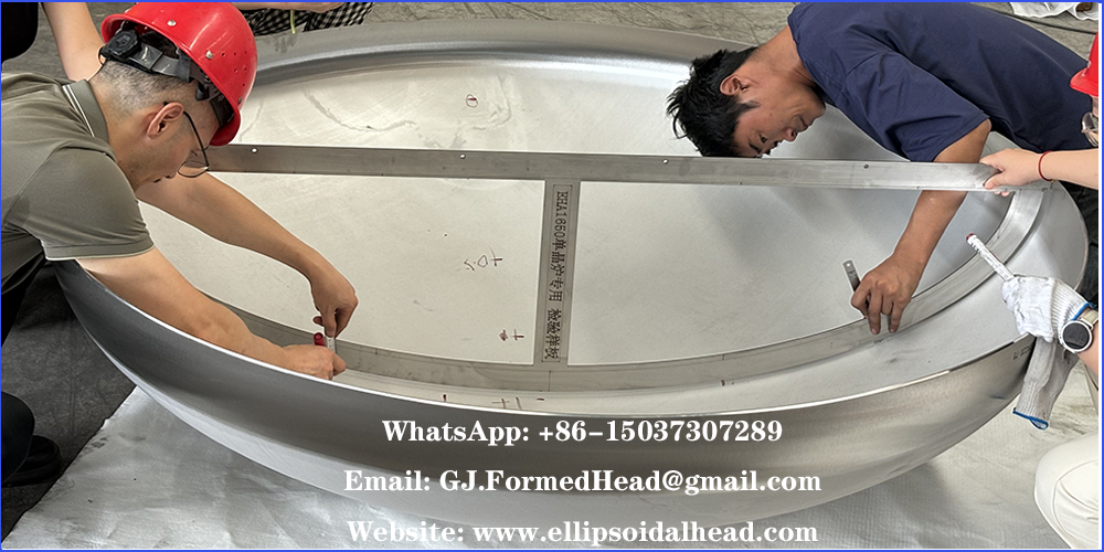 Cold Formed 304L Stainless Steel ASME Monocrystalline Silicon Crystal Growth Furnace Elliptical Heads from China Manufacturer
