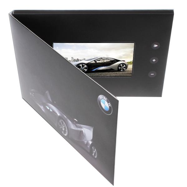 Libro de video LCD coleccionable de arte con capacidad de batería de 600 mAh-6000 mAh y Flash personalizado de 128 MB-16 GB