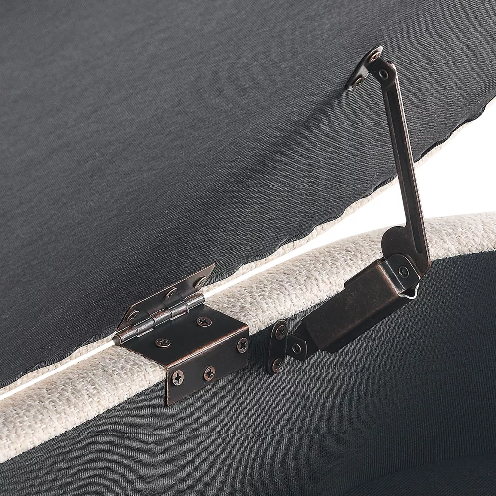 Practical Lounge Living Room Storage Ottoman Movable With Four Legs