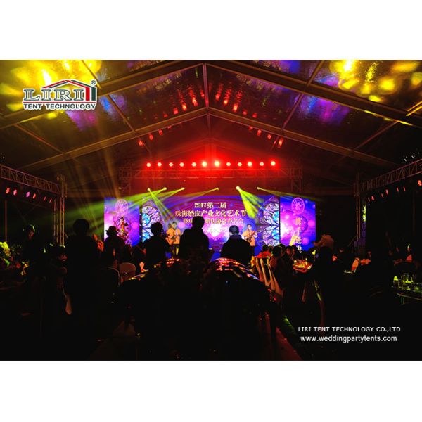 шатер торговой выставки шатра ширины 20м на открытом воздухе с прозрачной крышкой крыши