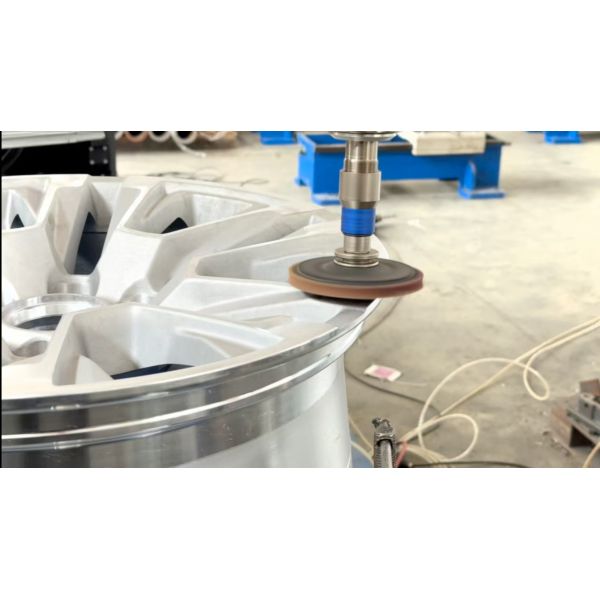 Aluminum Alloy Wheel Hub Robotic Grinder 380V Precise Grinding Accuracy