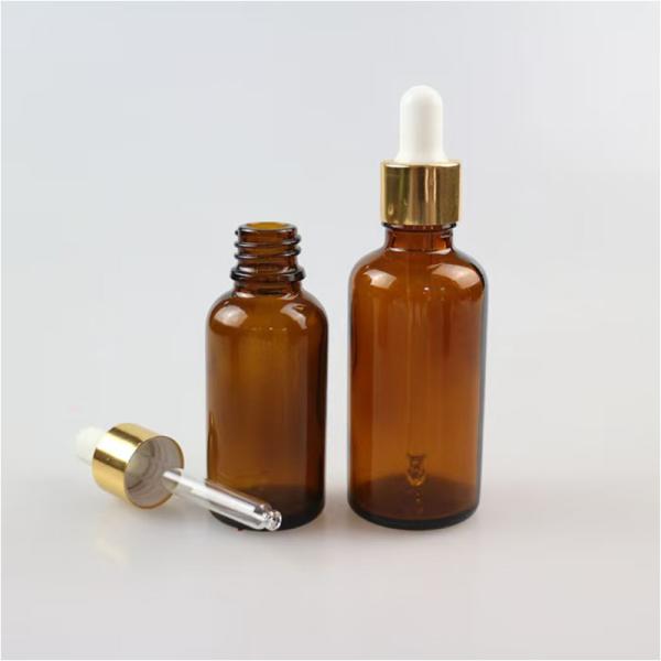 Flacon en verre ambré de 10 ml à 100 ml pour huiles essentielles