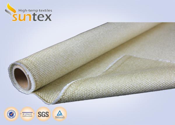 Heavy Duty Vermiculite Coated Fiberglass Industrial Welding Fire Blanket Roll 800 C Resistance