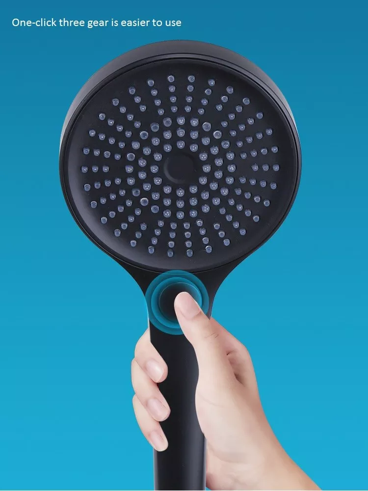 Полированная высоко давленная водосберегающая ABS пластиковая поверхностная душевая головка для аксессуаров для ванной