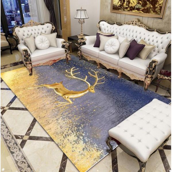 Polyester Fiber Living Room Floor Carpets Modern Simple Household Bedroom Sofa Carpets