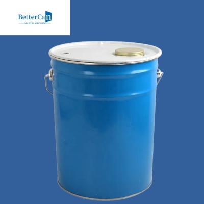 Empty Metal Paint Pail 20L 5 Gallon White Paint Bucket With Adjustable Height