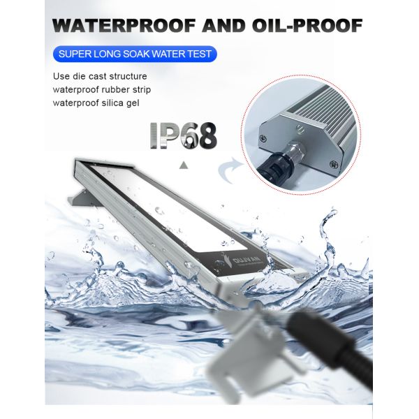 Lámpara para máquina CNC a prueba de aceite IP67, luz de trabajo LED para máquina CNC