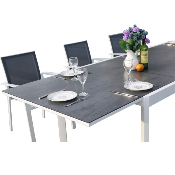 Outdoor Dinning Furniture Aluminium 9pcs Aluminium Garden Set
