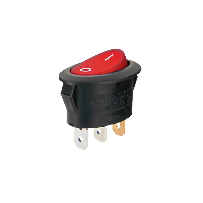 White Rocker Switch 2P SPST ON-OFF 16A 250V Plastic Electrical Switch for Home Appliances Office Devices Safety Certifications