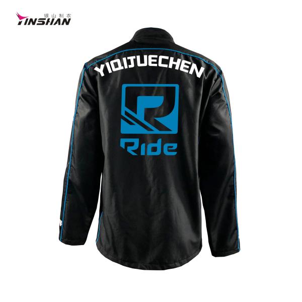1. Custom Team Name Jackets Design for Men's Polyester Spandex Softshell Sports Club
