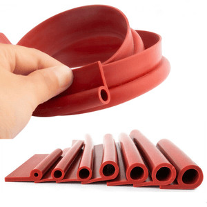 Heat Resistant High Temperature Extruded P Shaped Oven Door Seal Gasket Strip in Black/White/Red