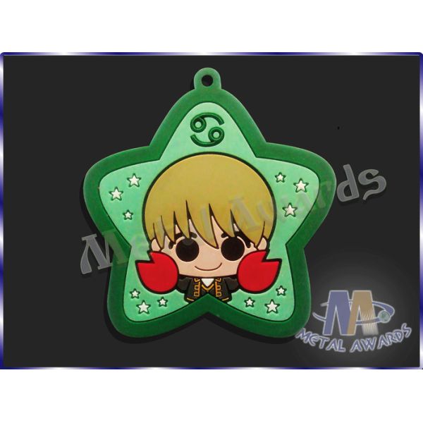 Star Logo Full Colors Custom Plastic Medals Pvc Medallions For Event