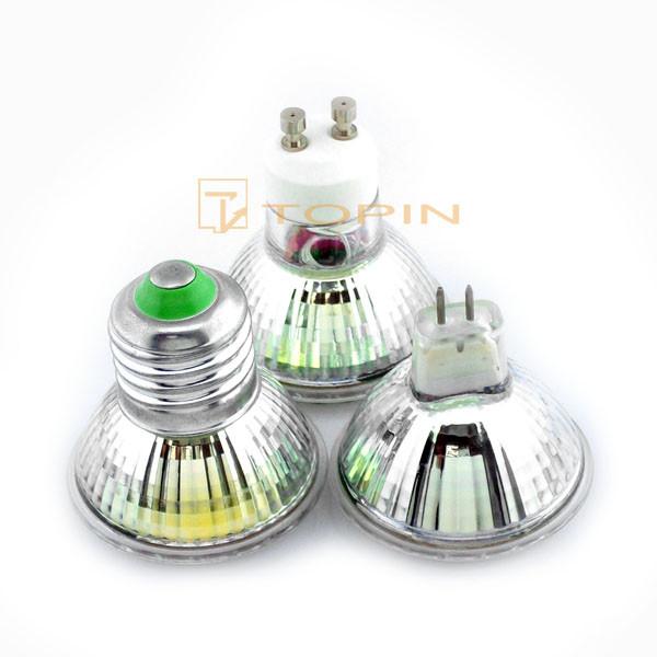 TOPIN 38 GU10 LED Spotlights White Light Bulb Spotlight 3W MR16 / 12V E27 / GU10 / AC110V